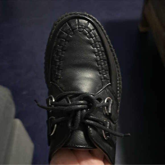 Demonia vintage Black Men's Loafers creeper preowned - Picture 10 of 13